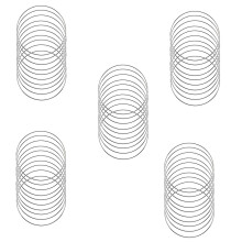 Lot de 50 Anneaux en Métal de Capteur de RêVes en Argent de 4 Pouces Anneaux Floraux Couronne de Créations en Macramé