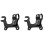 2pcs 20/31.8mm Adjustable MTB Bike Disc Brake Bracket Converter Frame Adapter Mounting Holder 1