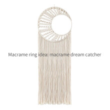 Lot de 50 Anneaux en Métal de Capteur de RêVes en Argent de 4 Pouces Anneaux Floraux Couronne de Créations en Macramé