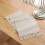 2X Farmhouse Table Runner, Vintage Rustic Table Runner, Cotton Braided Coffee Table Runner, Beige Woven Table Runner 6