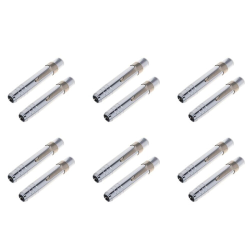 12 STK Silver Aluminiumlegering Chalk Keeper Hållare