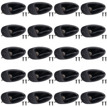 20X Presa per Presa Jack di Uscita per Chitarra Nera Stile 1/4 Pollici Presa Chitarra per Chitarra Fd Strat
