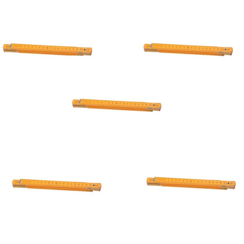 5X Portable Règle Pliante en Bois de Charpentier 100cm