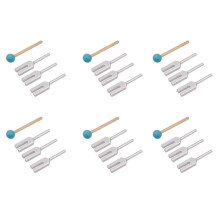 24Pcs Aluminum Alloy Angel Crystal Tuning Fork 4096Hz/4160Hz/4225Hz Tuning Fork