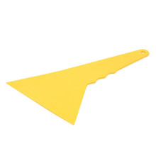 4X Plastic Yellow Auto Car Window Sticker Film Scraper Squeegee Cleaning Tool 23.6x12.3cm