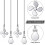 8x Plafondventilator Pull Chain Fan Extension Chain Fan Chain Pulls Decoratieve 12 Inch 2