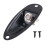 20X Black Boat Style 1/4inch Guitar Pickup Output Input Jack Plug Socket for Fd Strat Guitar 3