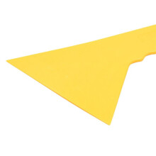 4X Plastic Yellow Auto Car Window Sticker Film Scraper Squeegee Cleaning Tool 23.6x12.3cm