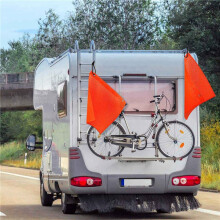 16Pcs 18x18Inch Mesh Safety Flags Orange Warning Flag Bungee Safety Flag Good Visibility  Flag with Grommets