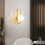 2X Wall Lamp Bedside Lamp Modern Background Wall Lamp Medieval Globe Wall Lamp Gold (Without Light) 4