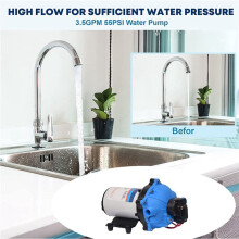 2X Washdown Pump 12V RV Water Pump 5.5 GPM 70 PSI Max. Lift Self Priming for Marine Deck, Yacht, Caravan Motorhome Boat