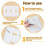 60Pcs Wall Insulation Outlet Insulators Sealers,Electrical Outlet Insulation Pads for Wall, Light,  Socket 5