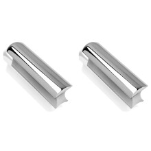 2X Metalowa Prowadnica Gitarowa Dobro Gitara Hawajska Lap Steel Guitar Bar Slide Akcesoria do Gitary Elektrycznej