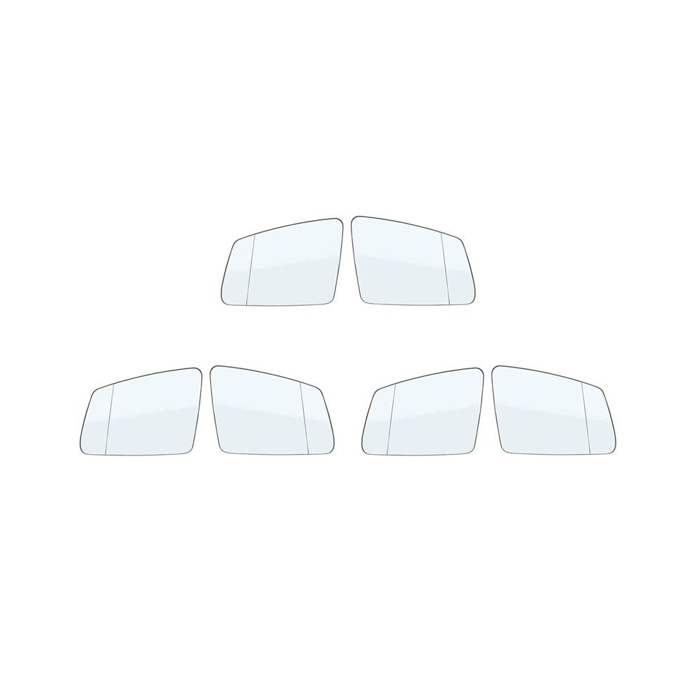 6X Right+Left Side Rearview Mirror Glass Len 2128100521 2128100621 For - A B C E S Gla Glk Class W204 W212 4711148186643