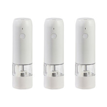 3X Electric Automatic Mill Pepper and Salt Grinder USB Charging Spice Salt Pepper Grinder Adjustable Coarseness Mill