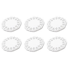 Lace Doilies Paper 600 Pcs,4.5 Inch Decorative Round Placemats,Liners for Cake,Desserts Baked Treat Tableware Display
