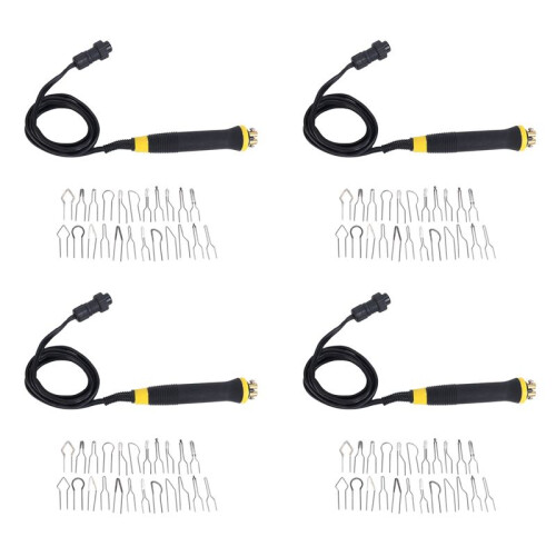 4/Pcs Electrocautery Pen Pyrography Machine Handle Solder Tip 92/Pcs for Gourd,Plank,Leather,Bark