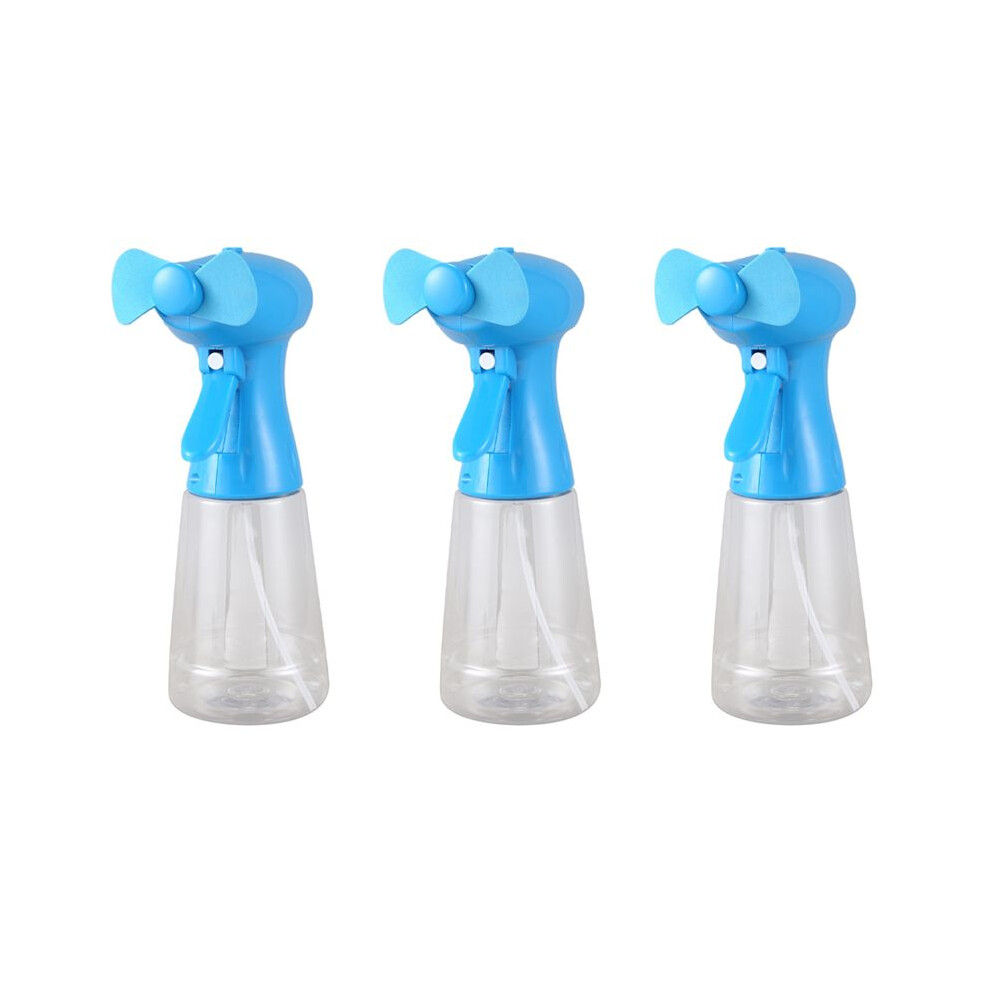 3X Fan With Water Spray Misting Fan Handheld - Misting Fan With Mist As Battery Operated Fan Water Bottle Sprayer(300Ml) 6031055275475