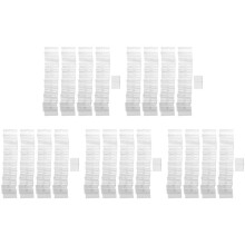 250Pcs Clear Plastic Label Holder Price Tag, Shelf Label Clip Removable Label Holder for Storage Bins Basket Labels