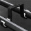 16st Dubbla Gardinstångsfästen Takfäste Stöder Aluminiumlegering Svart 4