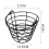 3X Practice  Balls Container Basket with Handle Storage Box Hold  to 50 PCS  Balls 6