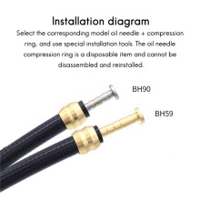 2X MTB Bicycle Olive Mountain Bike Hydraulic Disc Brake Oil Needle BH90 for Brake Oil Hose