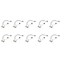 10pcs 27MM Guitar Pickup Piezo Transducer Prewired Amplifier with 6.35MM Output Jack