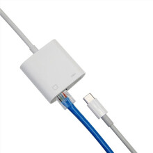 10X Tipo C Adattatore Ethernet OTG USB C A RJ45 Ethernet LAN Convertitore di Rete Cablato 100 Mb per Tablet Telefono Cellulare di Tipo C.