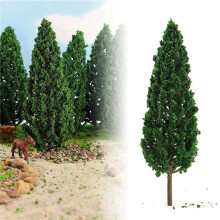 100St Pine Trees 1:25 ModelltåG JäRnväGsbyggnad GröNt ModellträD för OG Skala 1/25 Railroad Layout Diorama Scenery