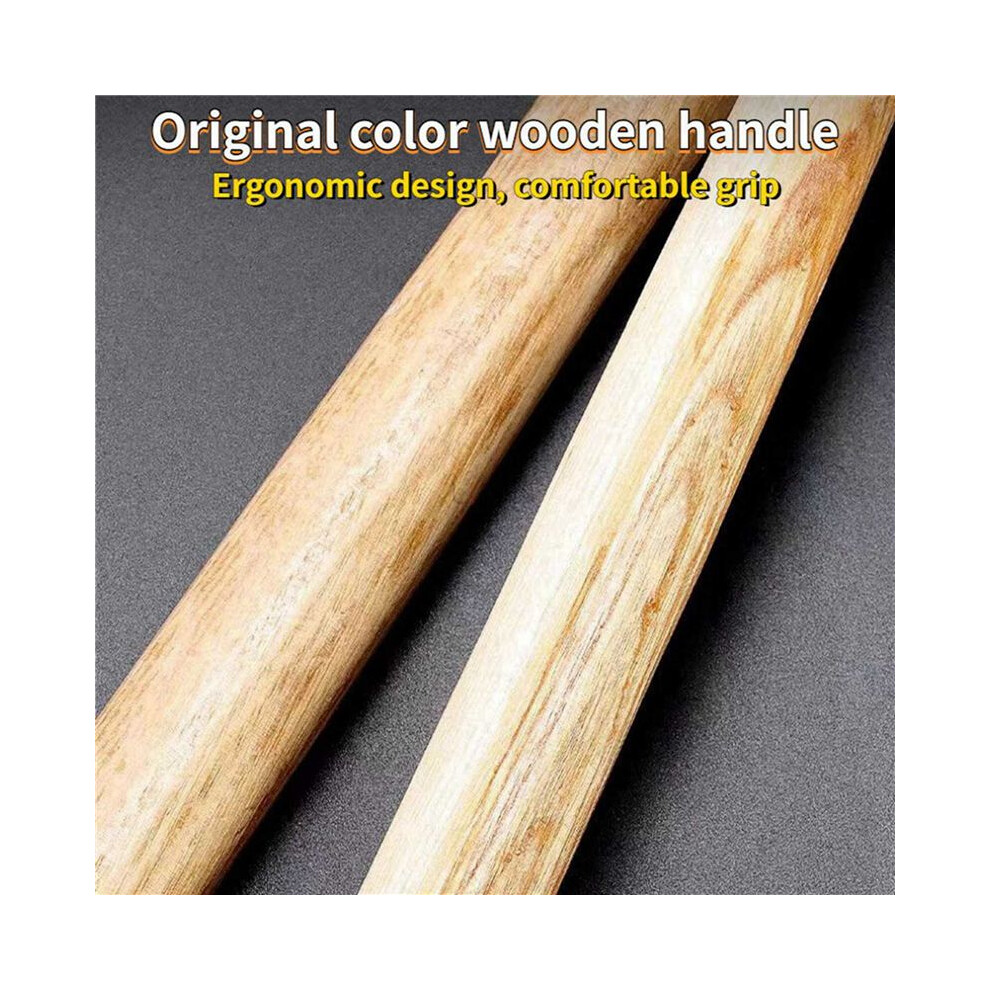 3X Wooden Handle Round Hammer Home Installation Hammer Walnut Hammer 0.25P Woodworking Hammer Hammer Hand Tools 4711252411792