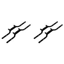 4x Sidoram i Metall Chassibalk för MN D90 D91 D96 D99 MN90 NM99S 1/12 RC Biluppgraderingsdelar Tillbehör