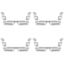 24X per C e GLK GL ML Seggiolino Auto Pulsante di Regolazione Coperchio Interruttore Adesivo Decorativo Trim Accessori