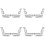 24X for   C E GLK GL ML Car  Adjust Button  Cover Decorative Sticker Trim Accessories 1