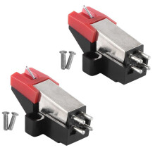 2X pour Tourne-Disque Stylet Dynamique MagnéTique Tourne-Disque Aiguilles Tourne-Disque Lecteur Vinyle LP Gramophone Accessoires de Remplacement