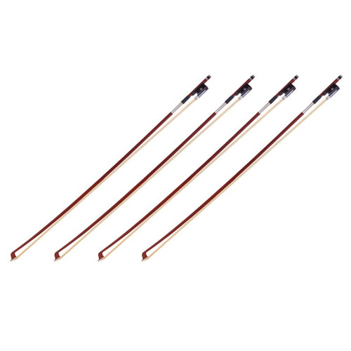 4X Black Octagonal Bow Children Playing Durable Violin Bow Musical Instruments 4/4 Portable Learn Practice Bow