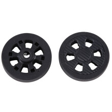 2 Set 60X11mm Luggage Wheel Replacement Wear Resistant PU Caster Suitcase Wheel Luggage Wheel 8mm Double Wheel