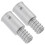 2pcs Metal Broom Handle Adapter with Secure Threaded Connection, Durable Extension Tip for Mop 1