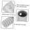 2pcs Metal Broom Handle Adapter with Secure Threaded Connection, Durable Extension Tip for Mop 2