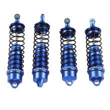 4pcs d'amortisseurs en alliage d'aluminium pour RC 1/8 Typhon Outcast, bleu
