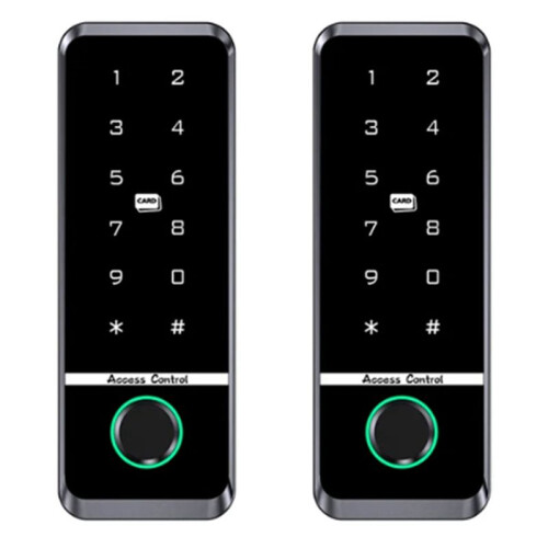 2X WIFI TUYA App Biometric Fingerprint Access Controller Keypad IP66 Waterproof Standalone Door Access Control System(A)