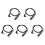 5X Guitar Pickup Cable Piezo Cable End Pin Jack Guitar Adapter Stereo Instrument Cable 1