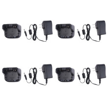 4X BC-193 Liion Battery Fast Dock Charger for BP-265 BP263 Radio IC-V80 V80E T70A T70E US Plug