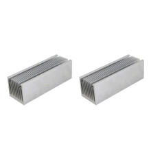 2X Aluminum Radiator 50x50x150MM Dense 14 Tooth Heat Sink for Power Amplifier Heater Computer Water Cooling System