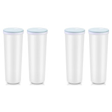 4 Pcs 2L Tall Clear Spaghetti Pasta Storage Container with Adjustable Lid,Multi-Purpose Plastic Kitchen Food Storage Jar