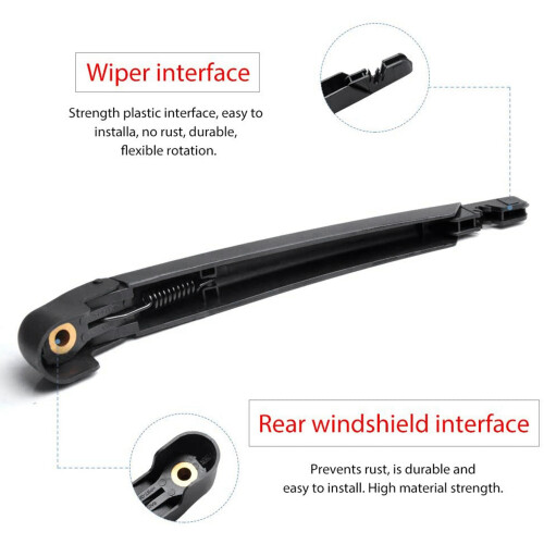 2X Rear Windshield Wiper Arm Set - Back Windshield Wiper Arm Blade Set for  Rogue,Pathfinder 2013-2018 28780-3JA0A 2