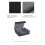 3X 1800+ Card Deck Case for Trading Cards, Magnetic Card Storage Box Top Side-Loading Deck Case Black+Gray 2