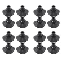 16Pcs Camping Stool Leg Cap Non-Slip Outdoor Chair Foot Cover Adjustable Fishing Chair Accessory 16mm