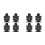 8Pcs IPSC Competitive Sports  Alloy Human Shape Targets 1