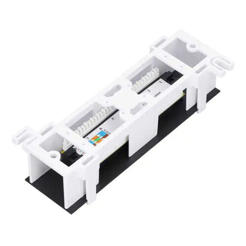 2X 8 Port Patch Panel for Cat. 6 Versatile Data Center Plastic Wall Mount for Computer Home for Wiring Server Room