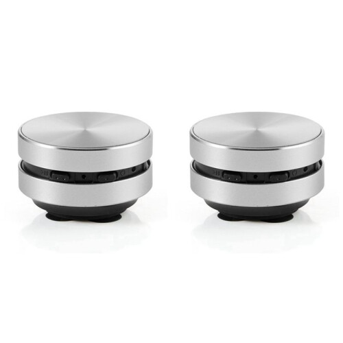 2X Portable Compatible Bone Conduction Speaker Stereo Sound  Speaker(Silver)
